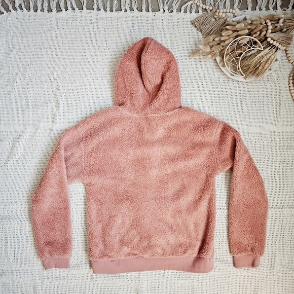 Maurices Pull Over Front Pocket Hooded Button Henley Sweater Soft Loungewear XS - Picture 2 of 6